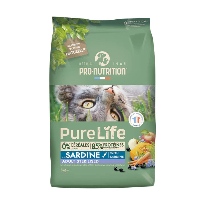 Cat Food for Adult Cats with Duck and Sardines | 8 kg