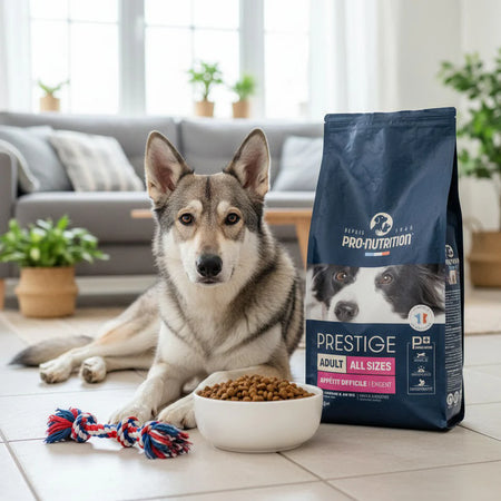 Dog food with lamb and rice A bag weighing 12 kilograms